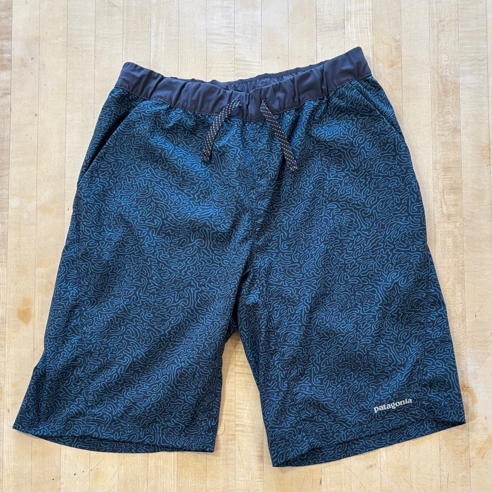 Patagonia Men's Terrebonne 10” Blue Shorts #24690 Yoga Hiking Outdoor Climbing